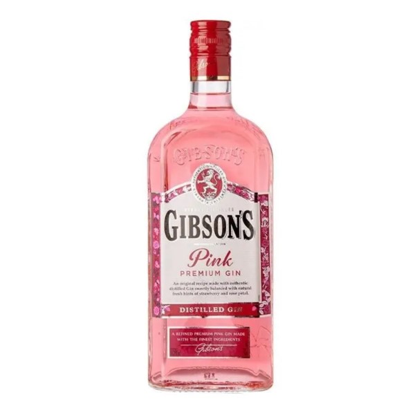 Gibsons London Pink Strawberry Dry Gin -1L