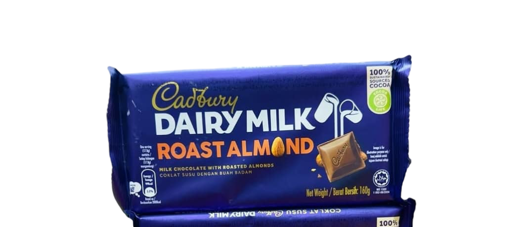 Cadbury Dairy Milk Roasted  Almonds Chocolates  - 160g