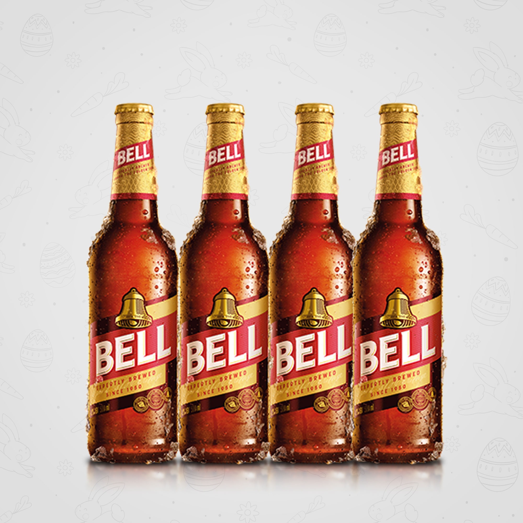 Bell Lager Beer Bottles -4pcs