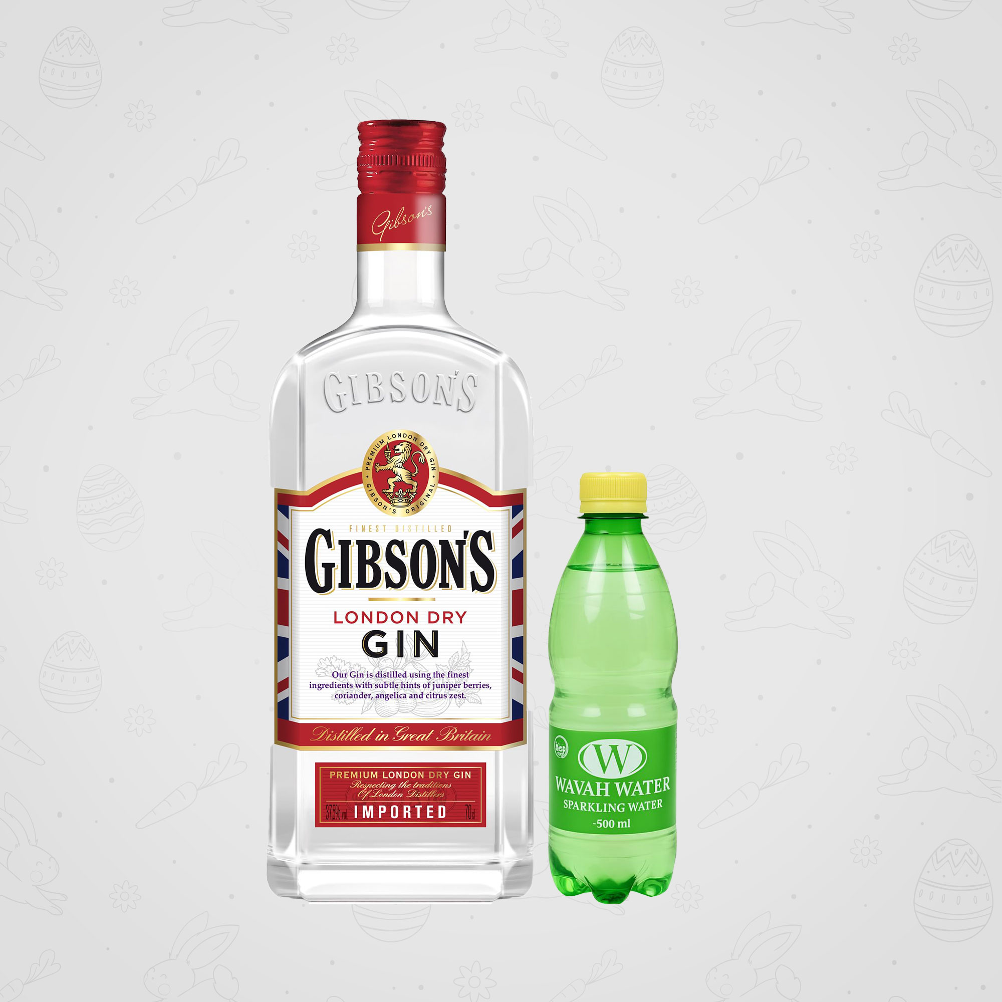 Gibson London Dry Gin -1L + Wavah Sparkling